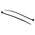 RS PRO Cable Tie, 100mm x 2.5 mm, Black Nylon, Pk-1000