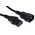 RS PRO Straight IEC C13 Socket to Straight IEC C14 Plug Power Cord, 2m