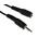 RS PRO Male 3.5mm Stereo Jack to Female 3.5mm Stereo Jack Aux Cable, Black, 5m
