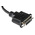 RS PRO Male DisplayPort to Female DVI-I Dual Link  Cable, 150mm