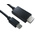 RS PRO Male Mini DisplayPort to Male HDMI, PVC Cable, 1080p, 1m