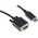 RS PRO Male DisplayPort to Male VGA, PVC Cable, 1080p, 1m