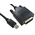 RS PRO Male Mini DisplayPort to Male DVI-D Dual Link, PVC Cable, 1080p, 2m