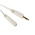 RS PRO Male 3.5mm Stereo Jack to Female 3.5mm Stereo Jack Aux Cable, White, 1.2m