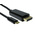 RS PRO Male USB C to Male DisplayPort, PVC  Cable, 4K, 5m