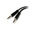 StarTech.com Female 3.5mm Stereo Jack to Male 3.5mm Stereo Jack x 2 Aux Cable, Black, 130mm