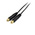 StarTech.com Male 3.5mm Stereo Jack to Female 3.5mm Stereo Jack x 2 Aux Cable, Black, 150mm