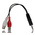 StarTech.com Male 3.5mm Stereo Jack to Female RCA x 2 Aux Cable, Black, 150mm