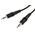 Switchcraft Male 3.5mm Stereo Jack to Male 3.5mm Stereo Jack Aux Cable, Black, 1.8m