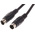 RS PRO Male 4 Pin mini-DIN to Male 4 Pin mini-DIN Black DIN Cable 1m