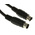 RS PRO Male 4 Pin mini-DIN to Male 4 Pin mini-DIN Black DIN Cable 5m