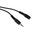 RS PRO Male 3.5mm Stereo Jack to Female 3.5mm Stereo Jack Aux Cable, Black, 2m