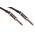 RS PRO 6.35mm Mono Jack to 6.35mm Mono Jack Aux Cable, Black, 500mm