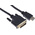 RS PRO 4K Male HDMI to Male DVI-D Single Link  Cable, 1m