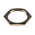 RS PRO Brass Cable Gland Locknut, M25 Thread