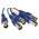 Van Damme Male VGA to Female BNC x 5 Cable, 150mm