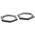 RS PRO Black Steel Cable Gland Locknut, M25 Thread