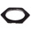 RS PRO Black Steel Cable Gland Locknut, M32 Thread