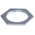 RS PRO Silver Steel Cable Gland Locknut, M32 Thread