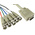 RS PRO Male VGA to Male BNC x 5 Cable, 2m