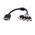 StarTech.com Male VGA to Female BNC Cable, 300mm