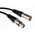 RS PRO Female 3 Pin XLR to Male 3 Pin XLR Cable, Black, 1m