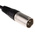 RS PRO Female 3 Pin XLR to Male 3 Pin XLR Cable, Black, 1m