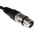RS PRO Female 3 Pin XLR to Male 3 Pin XLR Cable, Black, 1m