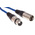 RS PRO Female 3 Pin XLR to Male 3 Pin XLR  Cable, Blue, 1m