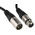 RS PRO Female 3 Pin XLR to Male 3 Pin XLR Cable, Black, 10m
