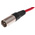 RS PRO Female 3 Pin XLR to Male 3 Pin XLR Cable, Red, 20m