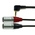 Van Damme Male 3.5mm Stereo Jack to Male 3 Pin XLR x 2 Cable, Black, 3m