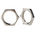Lapp Silver Nickel Plated Brass Cable Gland Locknut, M20 Thread