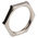 Lapp Silver Flame Retardant, Halogen Free Nickel Plated Brass Cable Gland Locknut, M40 Thread