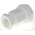RS PRO White Plastic Cable Gland, M20 Thread, 4mm Min, 7mm Max, IP55