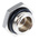 Lapp Blanking Plug, M12, Nickel Plated Brass, 17.8mm Diameter, Threaded
