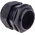 RS PRO Black Nylon Cable Gland, M50 Thread, 30mm Min, 38mm Max, IP68