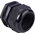 RS PRO Black Nylon Cable Gland, M50 Thread, 30mm Min, 38mm Max, IP68