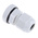 RS PRO Grey Nylon Cable Gland, M12 Thread, 3mm Min, 6.5mm Max, IP68