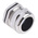RS PRO Metallic Nickel Plated Brass Cable Gland, M32 Thread, 15mm Min, 22mm Max, IP68