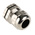 RS PRO Metallic Nickel Plated Brass Cable Gland, M20 Thread, 6mm Min, 12mm Max, IP68