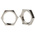 Lapp Silver Flame Retardant, Halogen Free Nickel Plated Brass Cable Gland Locknut, PG9 Thread