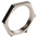 Lapp Silver Nickel Plated Brass Cable Gland Locknut, PG21 Thread