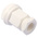 RS PRO White Plastic Cable Gland, M20 Thread, 7mm Min, 10.5mm Max, IP55