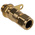 Black Brass Cable Gland, M20 Thread, 11.5mm Min, 16mm Max, IP66
