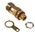 Black Brass Cable Gland, M20 Thread, 15.5mm Min, 21.1mm Max, IP66