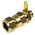 Black Brass Cable Gland, M20 Thread, 15.5mm Min, 21.1mm Max, IP66