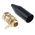 Black Brass Cable Gland, M25 Thread, 20.3mm Min, 27.4mm Max, IP66