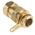 Black Brass Cable Gland, M25 Thread, 20.3mm Min, 27.4mm Max, IP66
