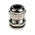 RS PRO Metallic Nickel Plated Brass Cable Gland, M16 Thread, 5mm Min, 10mm Max, IP68